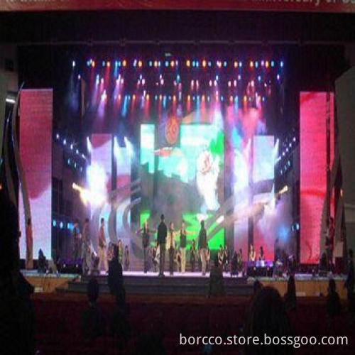 Metis indoor mesh stage/rental video wall LED curtain screen, easy to install